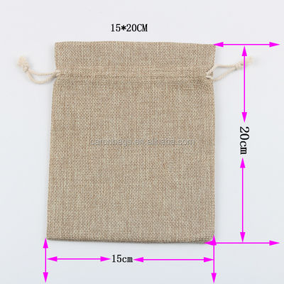ποιότητας  Recyclable Promotional Eco Friendly Burlap Drawstring Bag Pouches for Wheat, Hike and Coffee Beans Packing εργοστάσιο