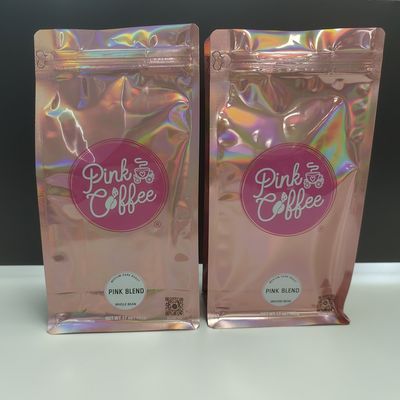 ποιότητας  Safety 500g Mylar Bags Coffee Bag Hologram Plastic Coffee Bag With Valve And Zipper εργοστάσιο