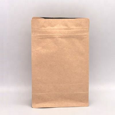 ποιότητας  Kraft Paper Moisture Proof Coffee Bag With Valve 100g Kraft Paper Flat Bottom Coffee Bag Craft Paper Pouch Plastic Packaging Bag With Valve εργοστάσιο
